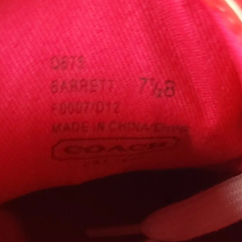 Coach Barrett Poppy Ikat low-top sneakers Sz 7.5 - Picture 7 of 7